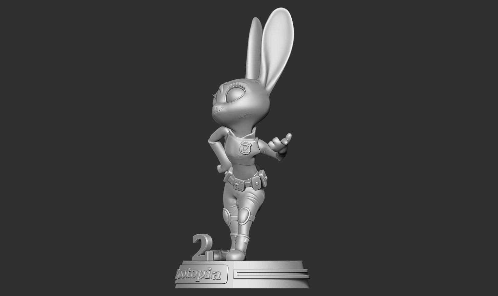Judy Hoops Fanart 3D print model_14