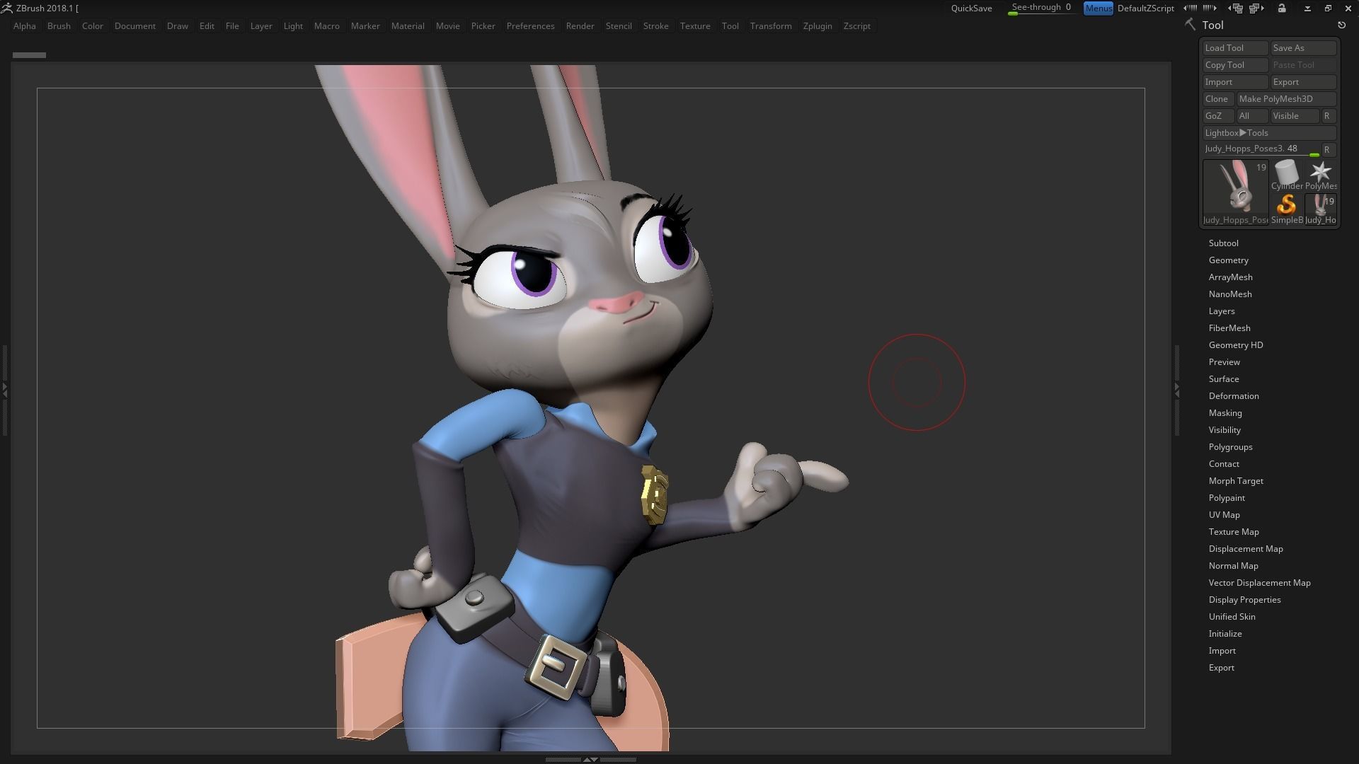 Judy Hoops Fanart 3D print model_12
