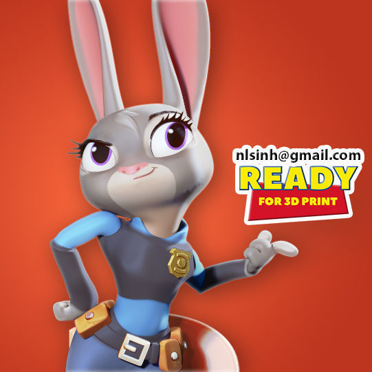 Judy Hoops Fanart 3D print model_21