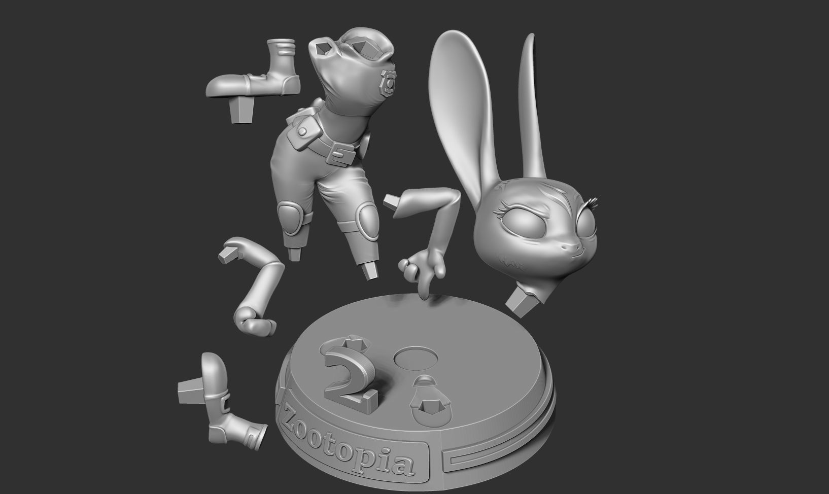 Judy Hoops Fanart 3D print model_5