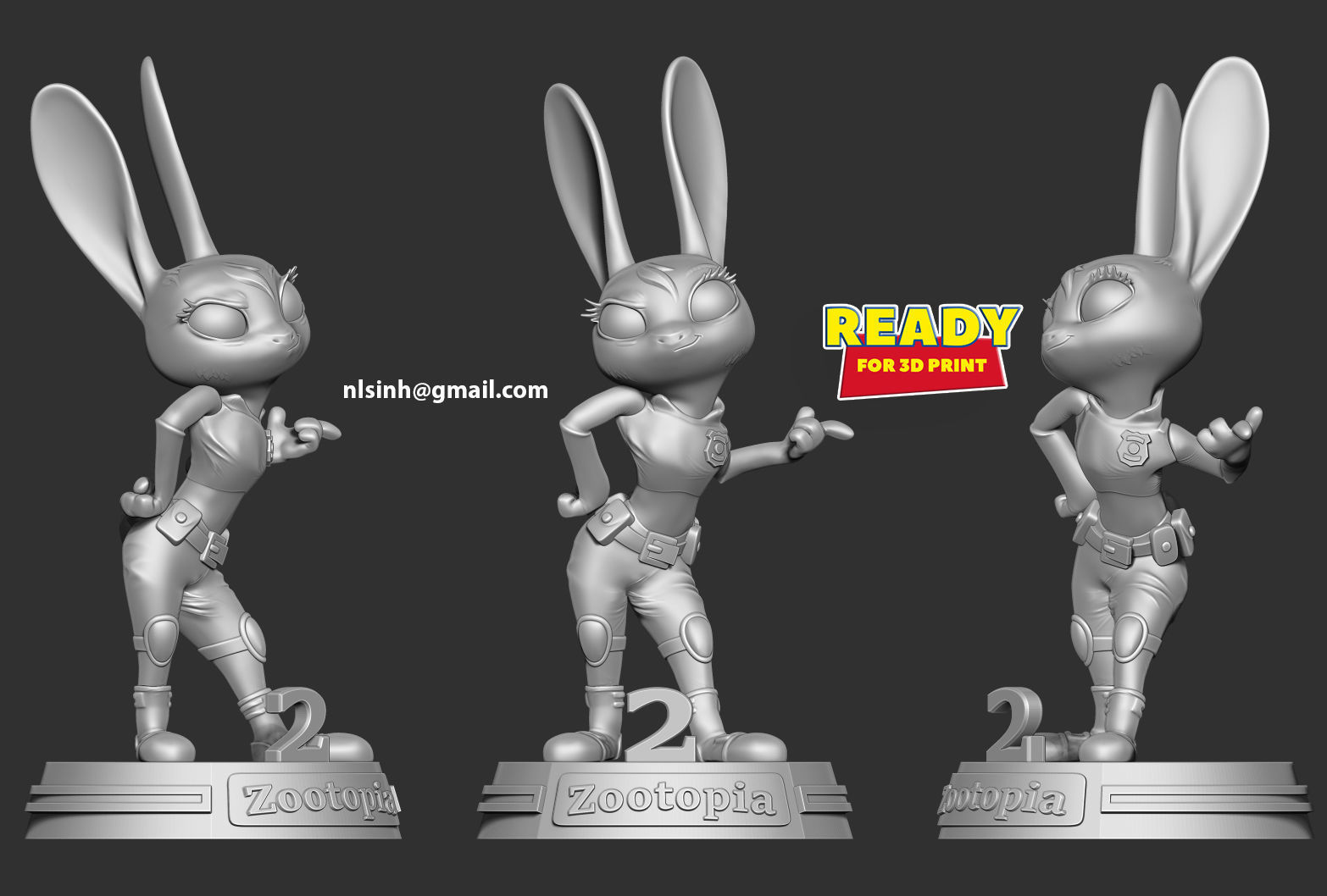Judy Hoops Fanart 3D print model_7