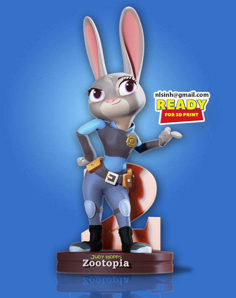 Judy Hoops Fanart 3D print model_19