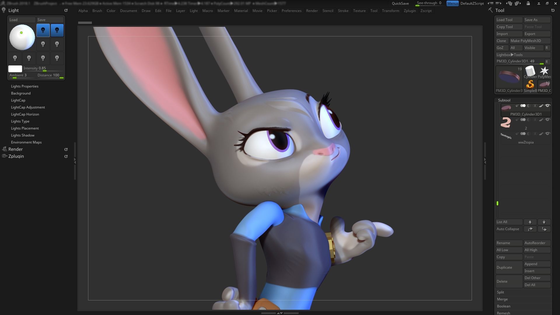 Judy Hoops Fanart 3D print model_9
