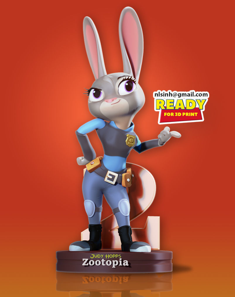Judy Hoops Fanart 3D print model_18