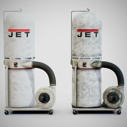 Sawdust Collector - JET 01 Low-poly 3D model