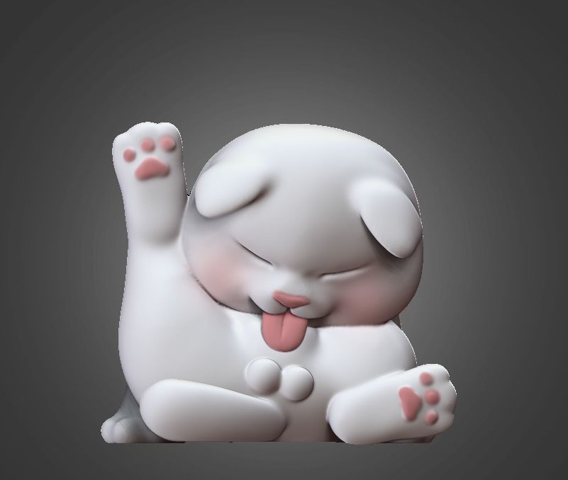 Cat Cute 3D Model For Print 3D print model_1