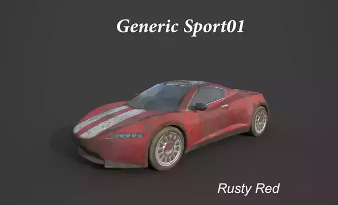 Generic Sport Car 01 Rusty Red 