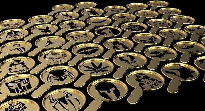 Coffee stencils - templates 3D print model