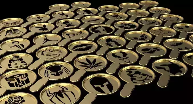 Coffee stencils - templates 3D print model