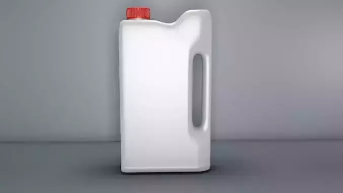 Jerrycan plastic bottle 3D model