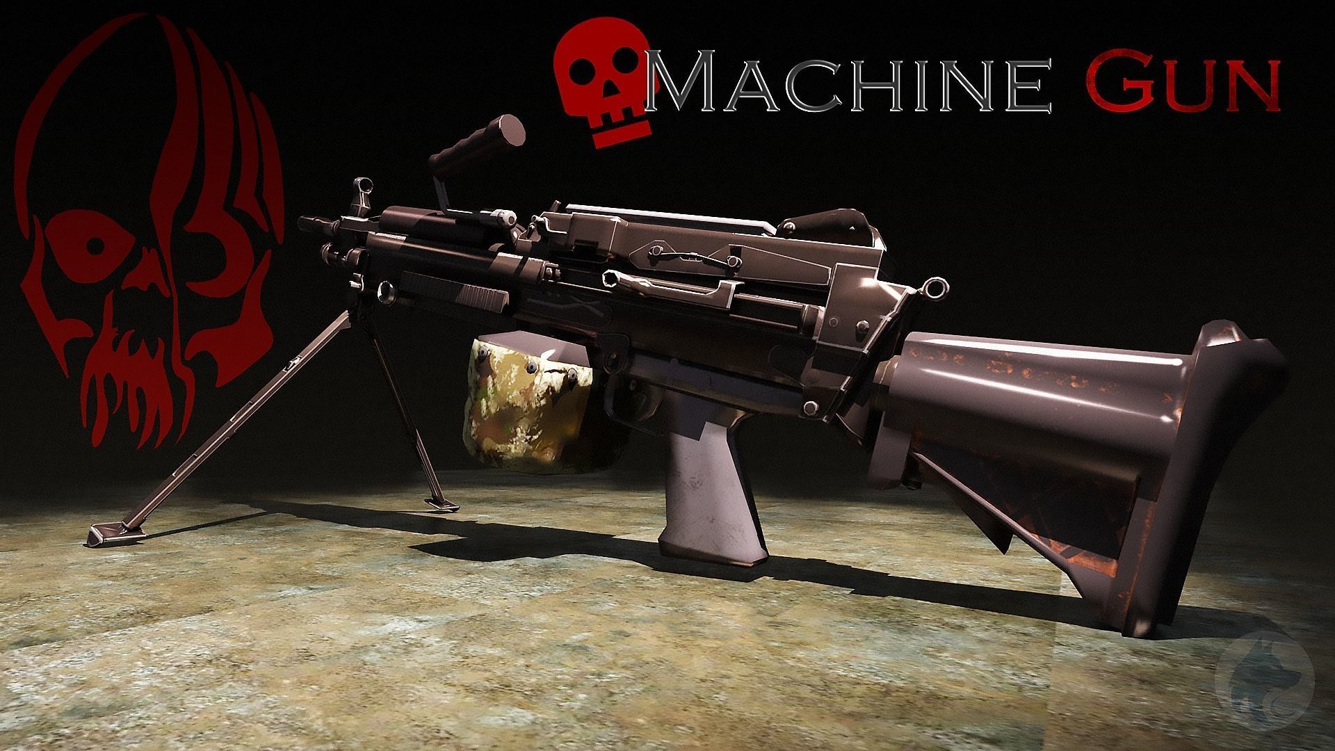 3D Realistic Guns Package Vol-02 Low-poly 3D model_4