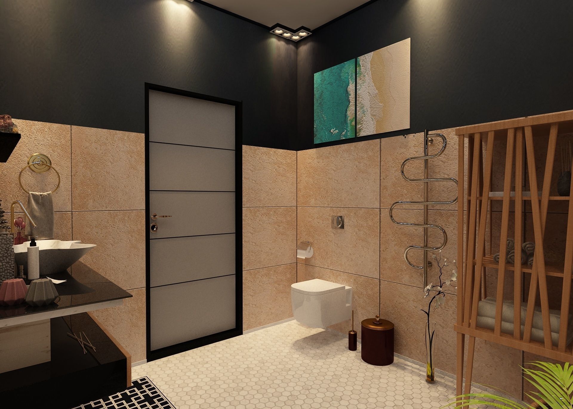 Bathroom Design 3D model_2