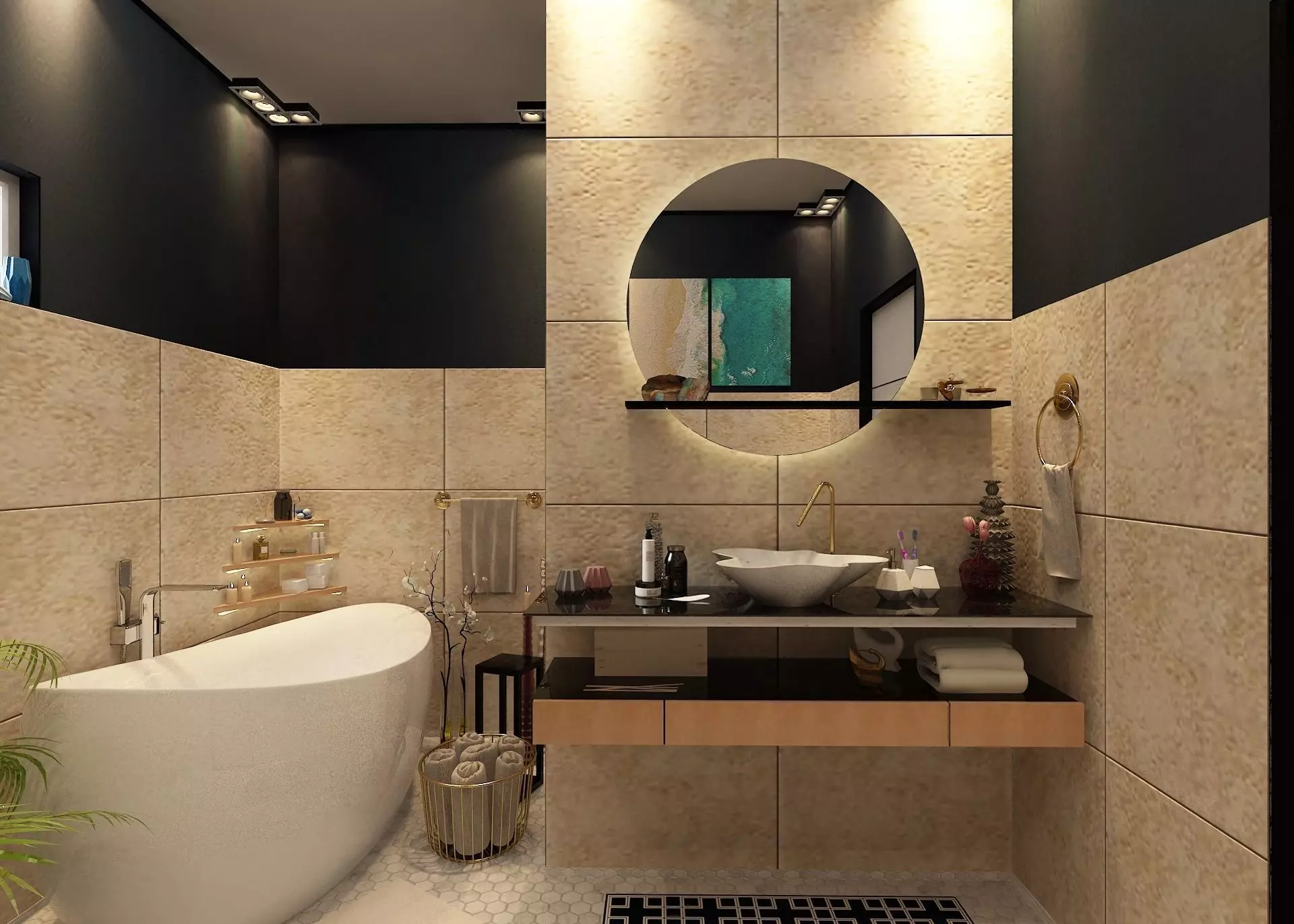 Bathroom Design 3D model_0