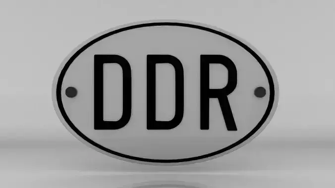 GDR Plate Free 3D model