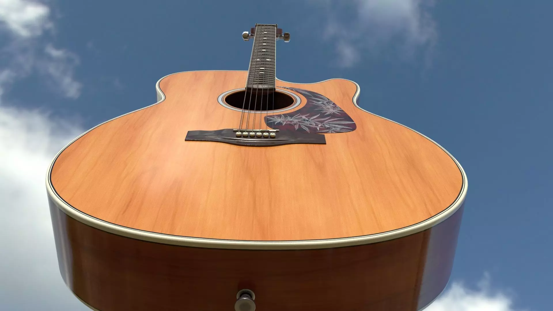 Acoustic Guitar 3D model