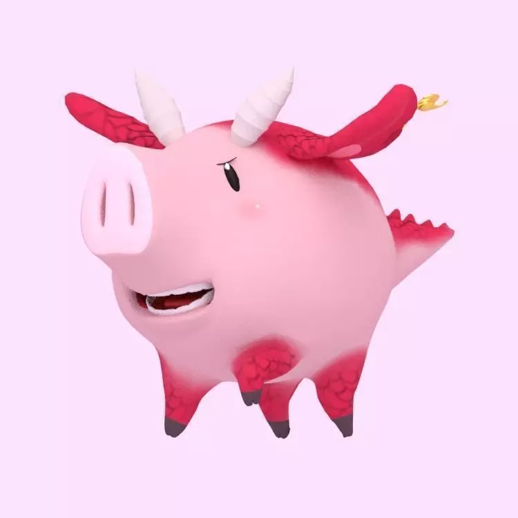 Dragon Hawk Low-poly 3D model_0