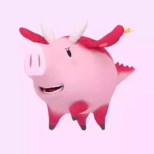 Dragon Hawk Low-poly 3D model