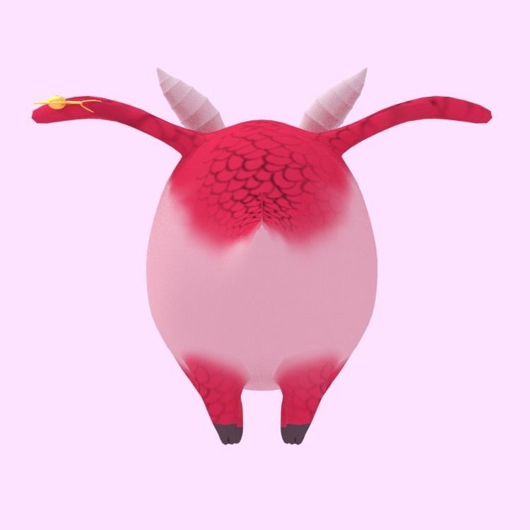 Dragon Hawk Low-poly 3D model_5