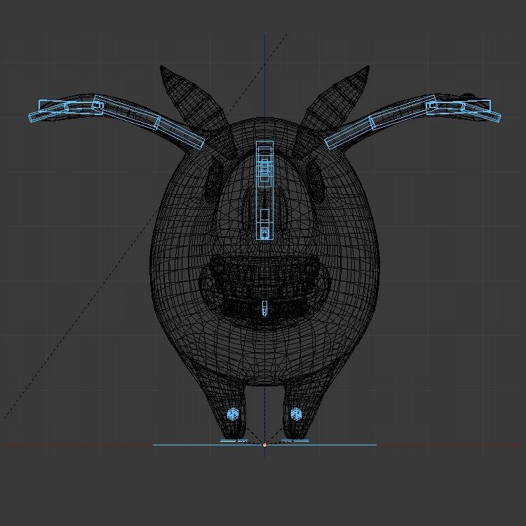 Dragon Hawk Low-poly 3D model_6