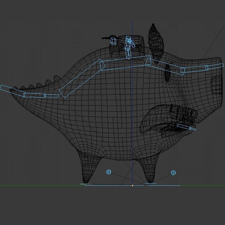 Dragon Hawk Low-poly 3D model_8
