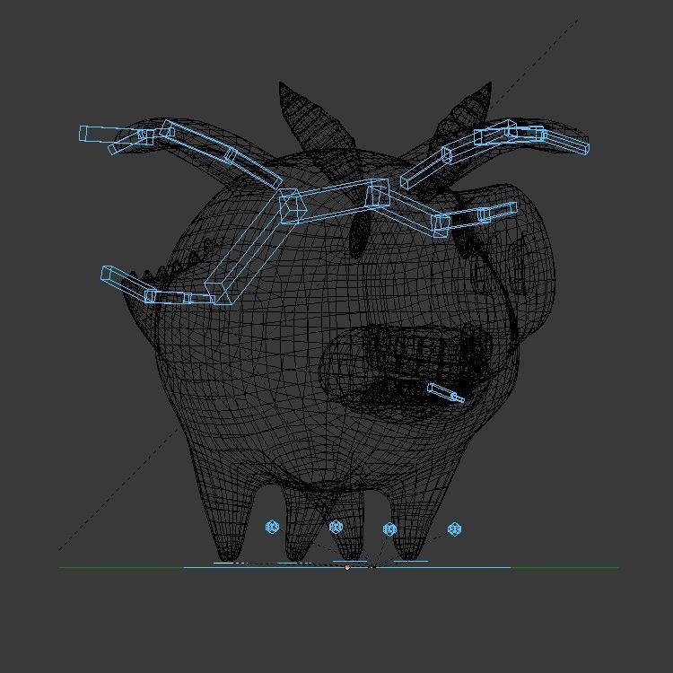 Dragon Hawk Low-poly 3D model_7