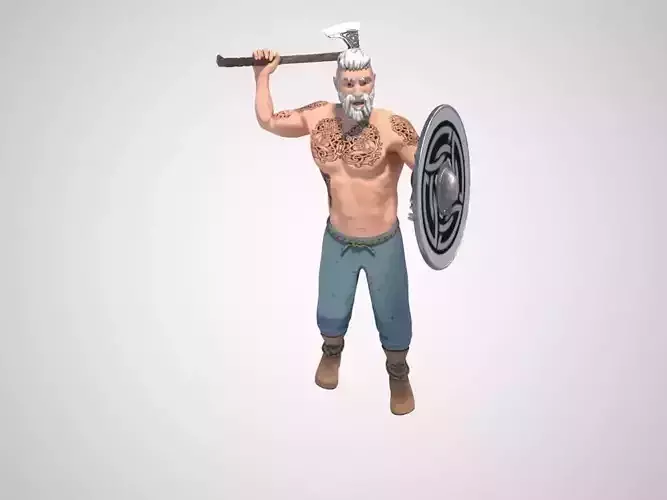 Viking warrior 3D model