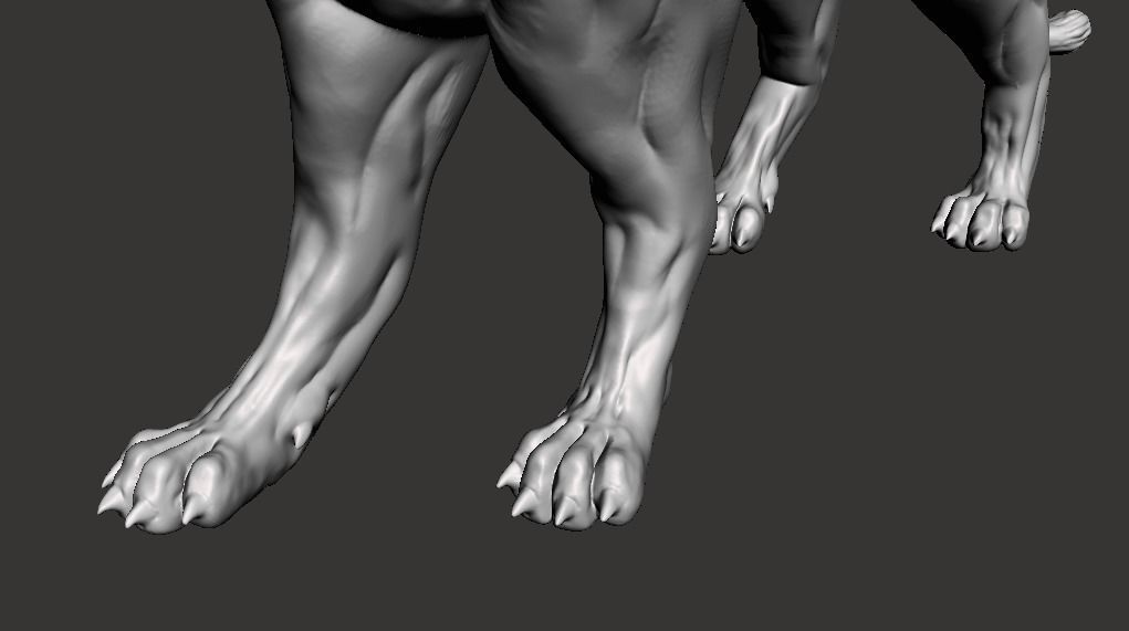 Lion Sculpture 3D print model_8