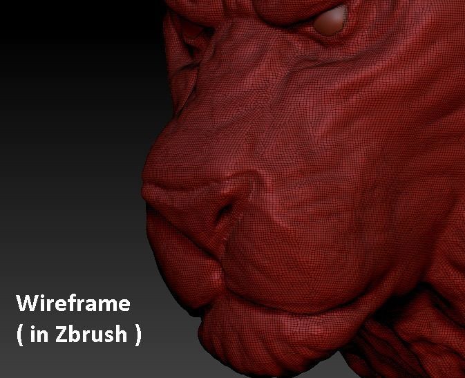 Lion Sculpture 3D print model_10