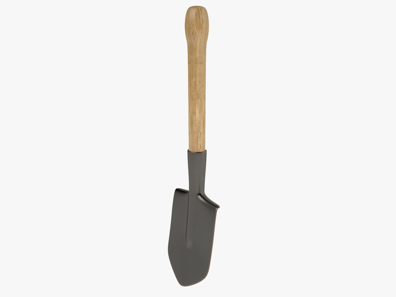 Shovel garden spade 3D model_1
