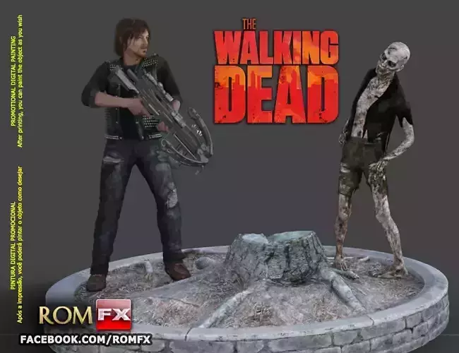 The Walking Dead Diorama Action Figures Printables