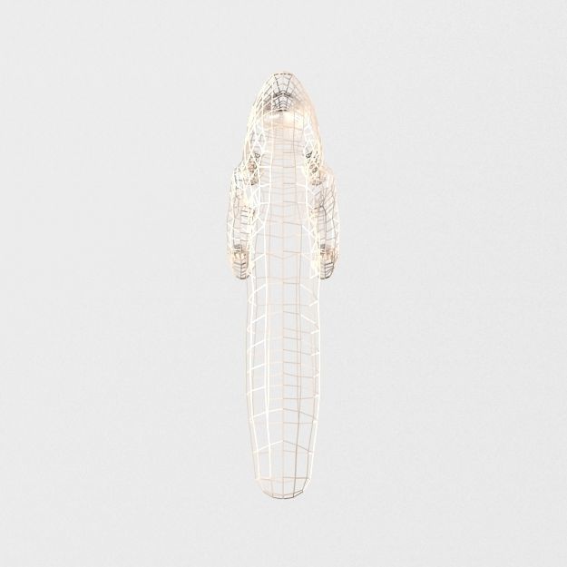 Pangolin Low-poly 3D model_5