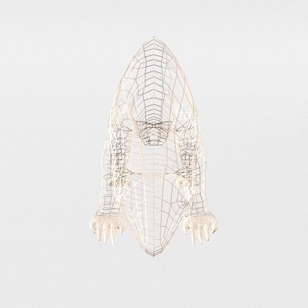 Pangolin Low-poly 3D model_6