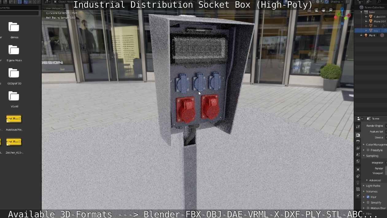 Industrial Distribution Socket Box High-Poly 3D model_54