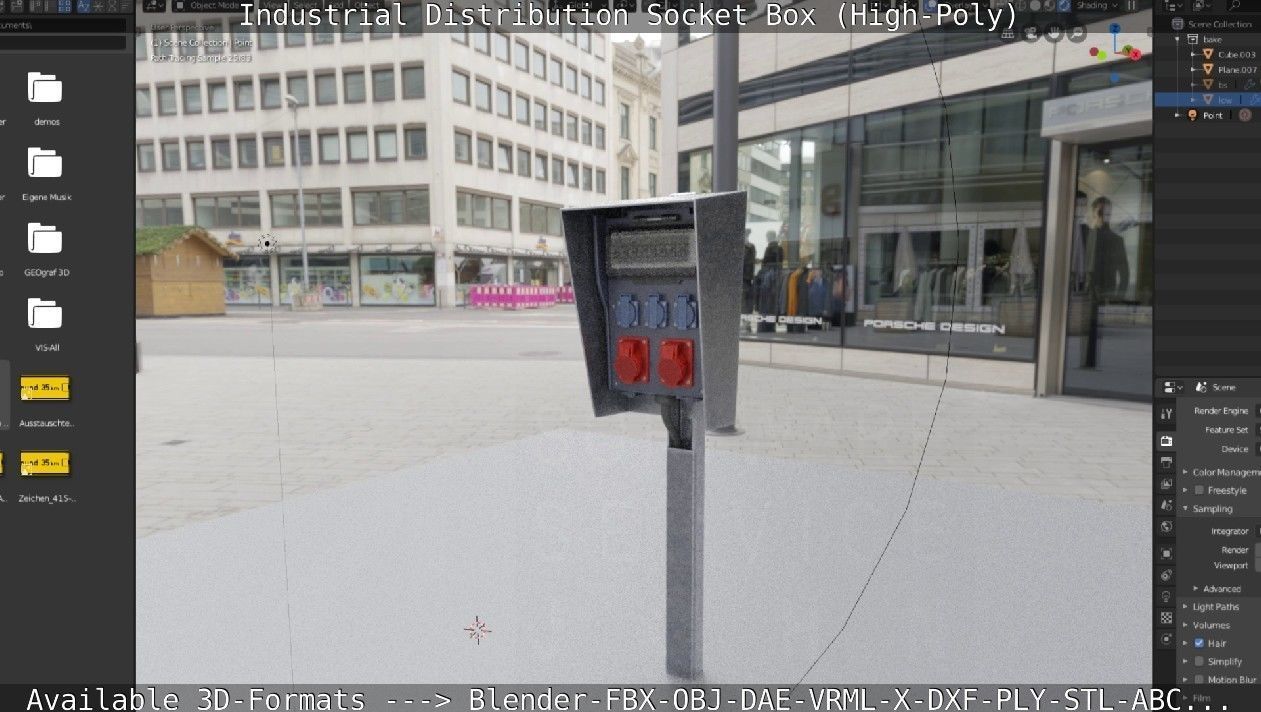 Industrial Distribution Socket Box High-Poly 3D model_108