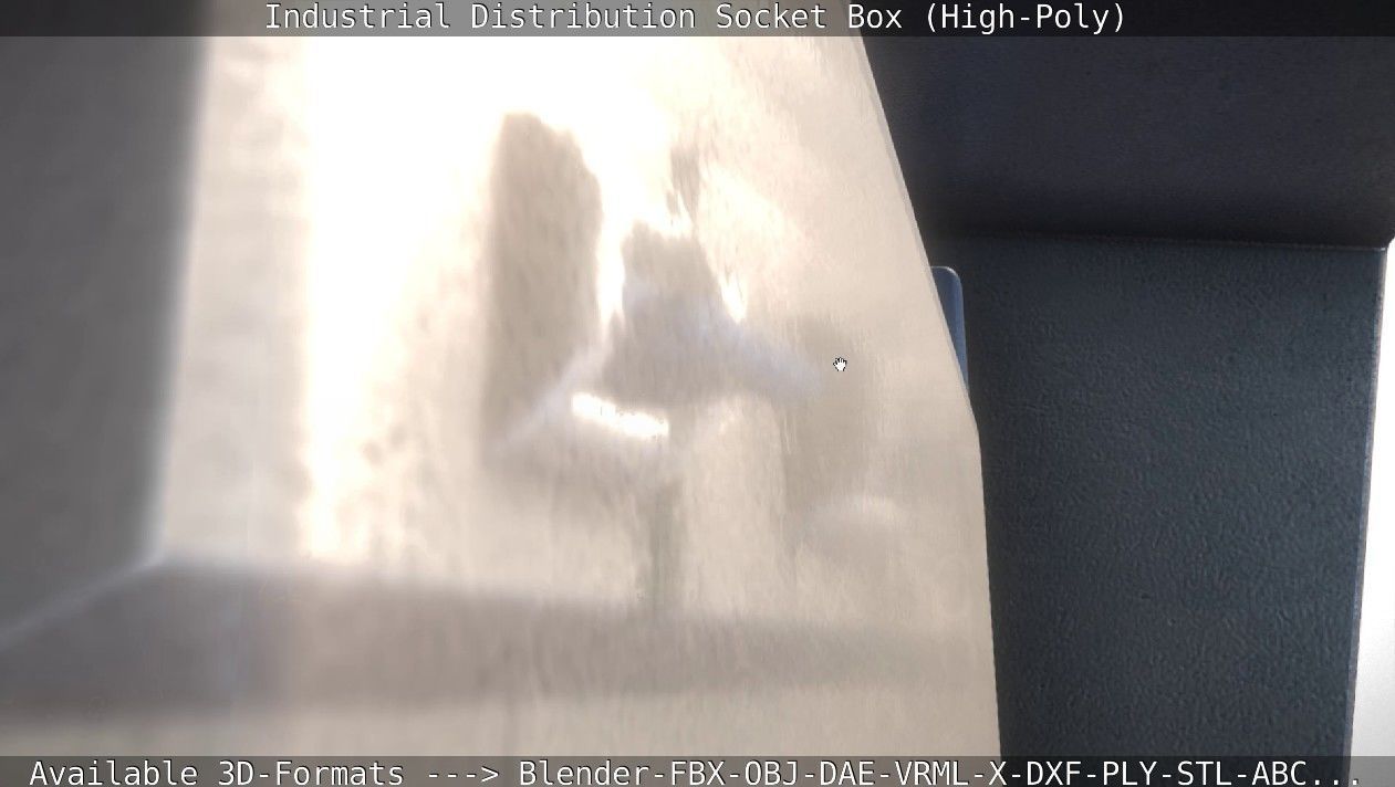 Industrial Distribution Socket Box High-Poly 3D model_74