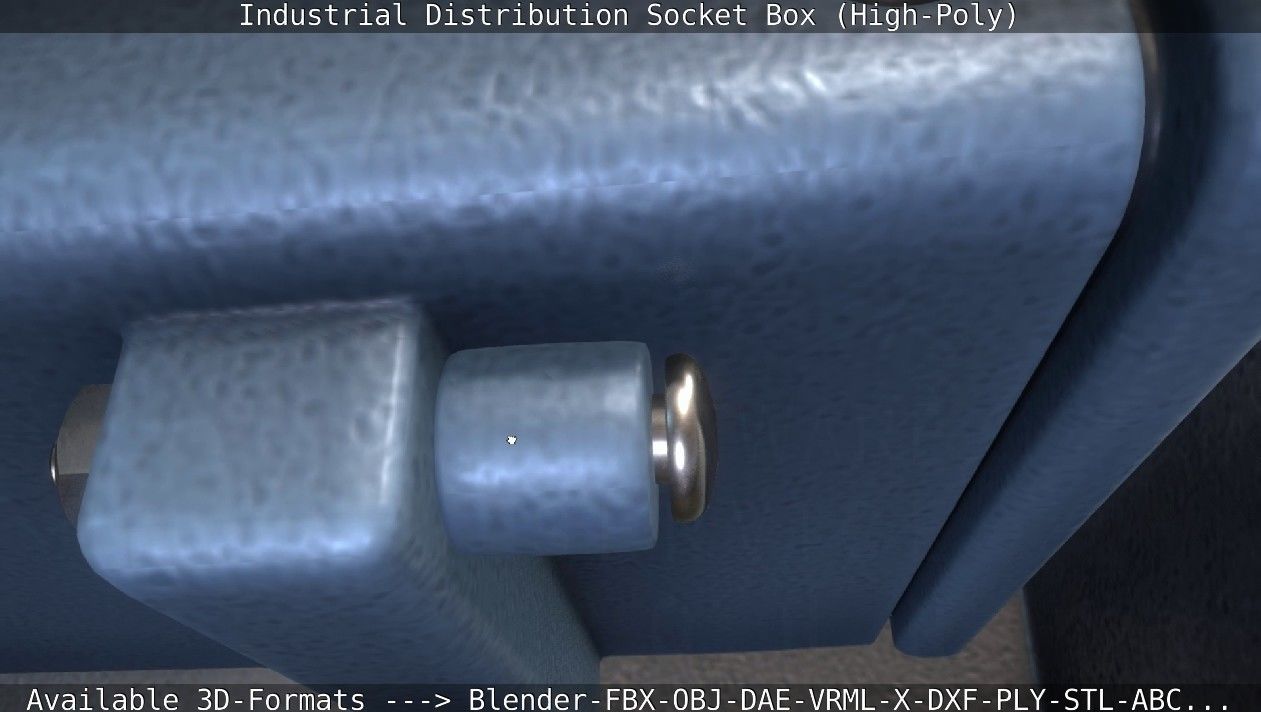 Industrial Distribution Socket Box High-Poly 3D model_49