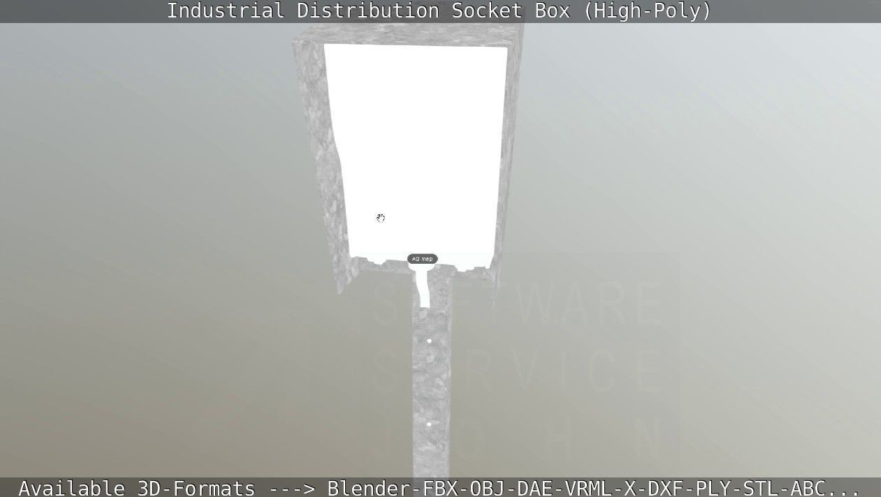 Industrial Distribution Socket Box High-Poly 3D model_35