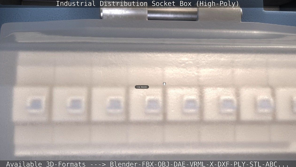 Industrial Distribution Socket Box High-Poly 3D model_68