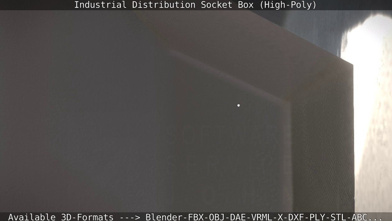 Industrial Distribution Socket Box High-Poly 3D model_72