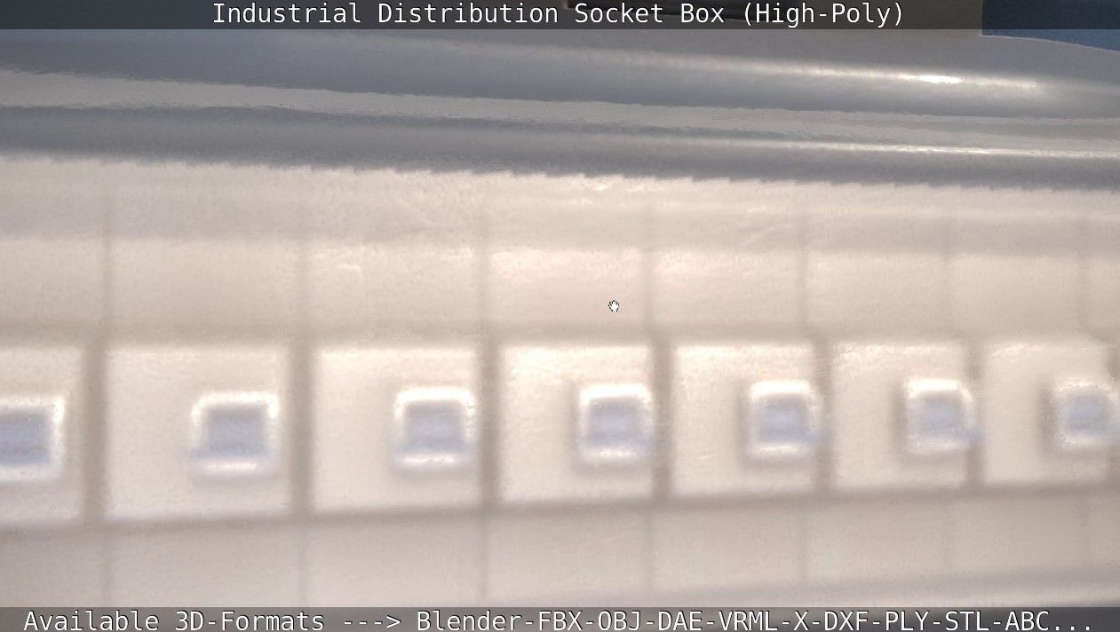 Industrial Distribution Socket Box High-Poly 3D model_75