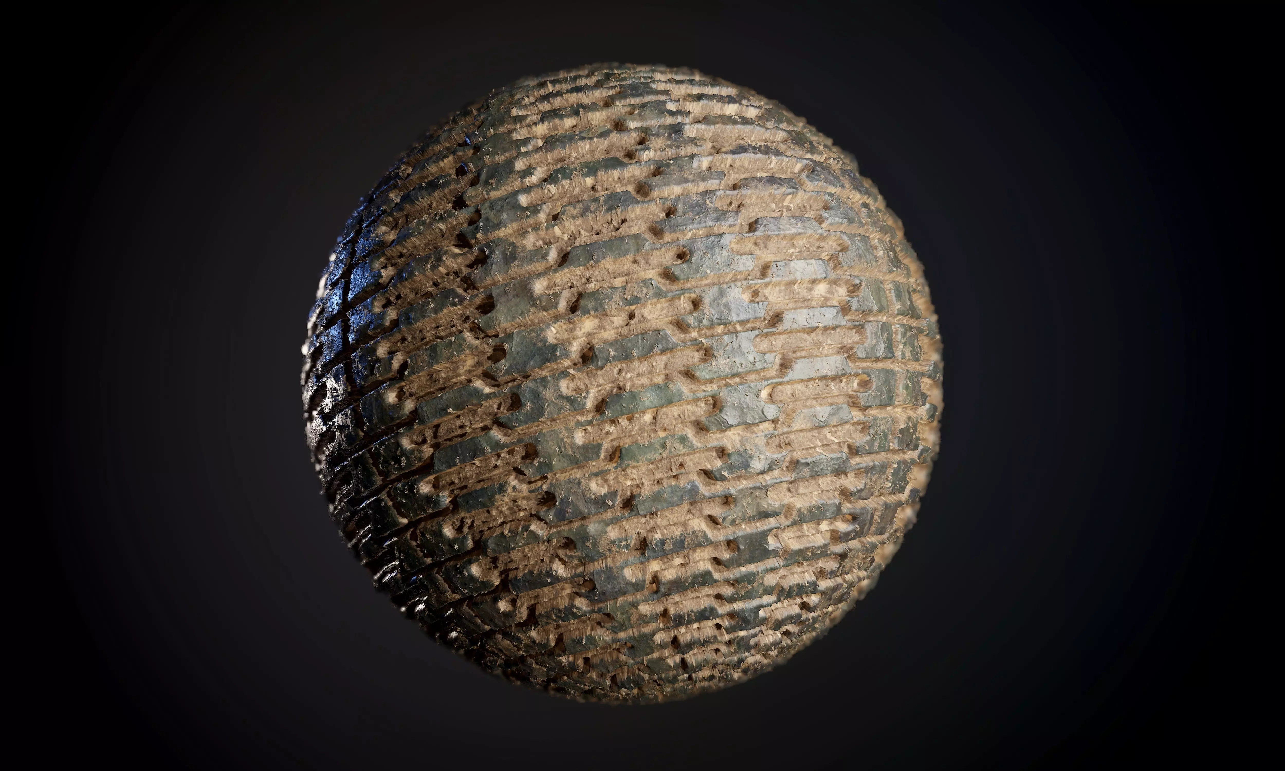 Tank Tred Military Dirty Seamless PBR Texture Texture_0