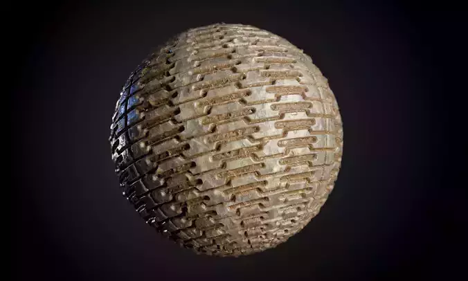 Tank Tred Military Dirty Seamless PBR Texture