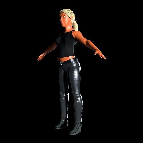 Female character 3D model