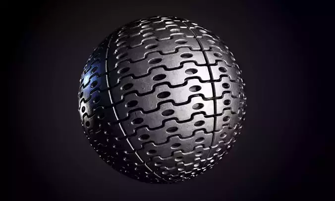 Tank Tred Military Dirty Seamless PBR Texture