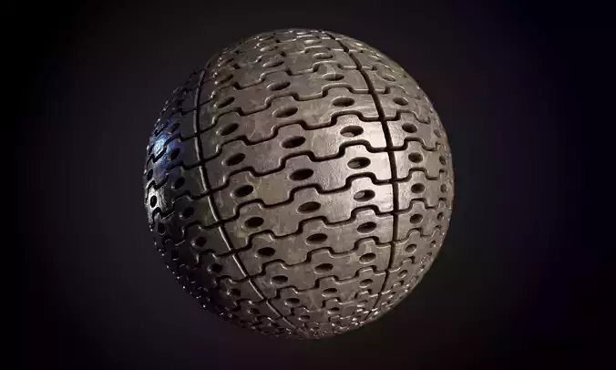 Tank Tred Military Dirty Seamless PBR Texture