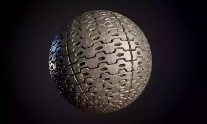 Tank Tred Military Dirty Seamless PBR Texture