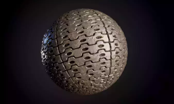 Tank Tred Military Dirty Seamless PBR Texture