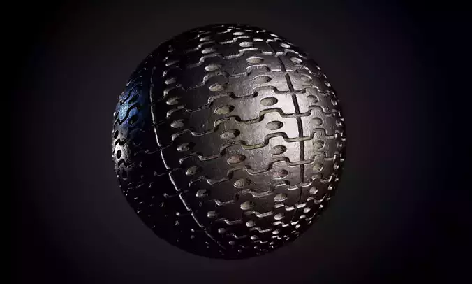 Tank Tred Military Dirty Seamless PBR Texture