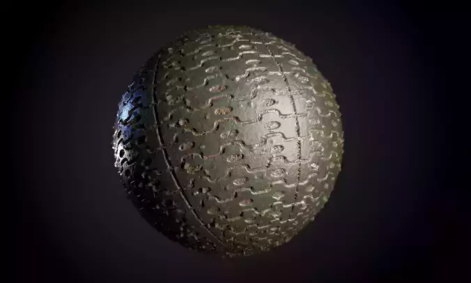 Tank Tred Military Dirty Seamless PBR Texture