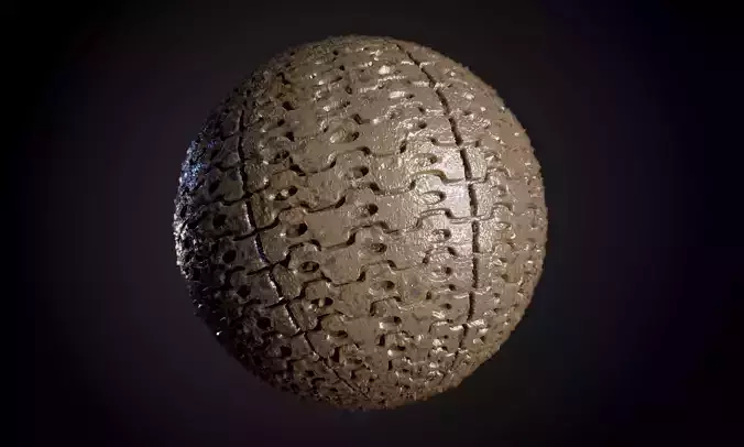 Tank Tred Military Dirty Seamless PBR Texture